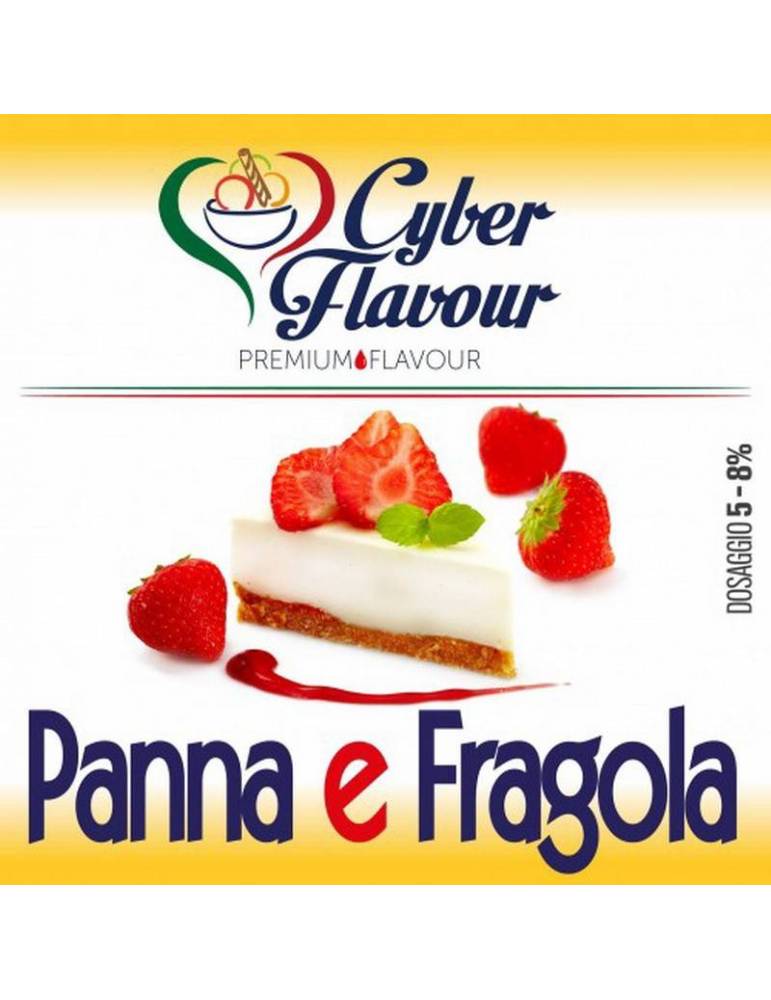 Cyber Flavour PANNA E FRAGOLA 10 ml aroma concentrato