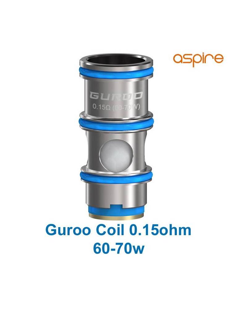 Aspire GUROO coil mesh DTL 0,15ohm/60-70W (1pz)