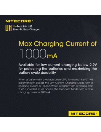 Nitecore UI1 New Intellicharger 1A - caricabatterie - specifiche