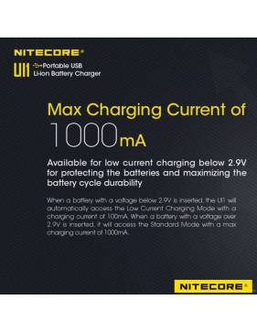 Nitecore UI1 New Intellicharger 1A - caricabatterie - specifiche