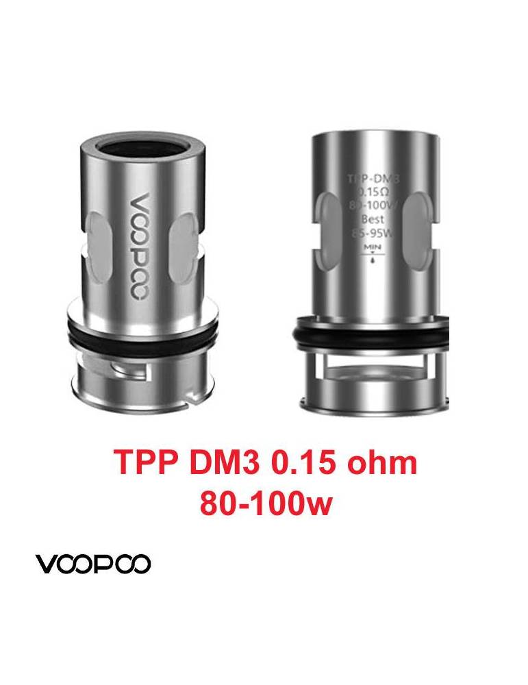 VooPoo TPP-DM3 coil mesh DTL 0,15ohm/80-100W (1 pz)