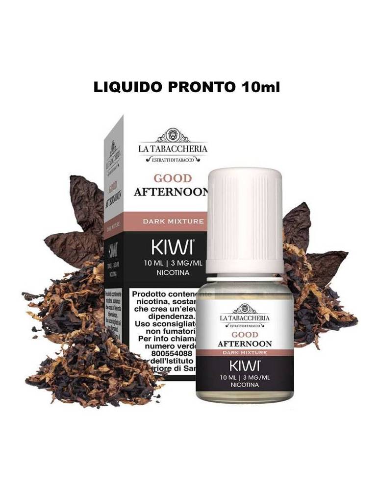 Kiwi Vapor-La Tabaccheria GOOD AFTERNOON 10ml liquido pronto Tabac