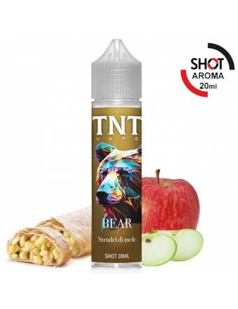 TNT Vape ANIMALS – BEAR 20ml aroma Scomposto Cream (Strudel di Mele)