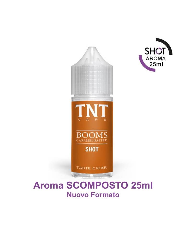TNT Vape BOOMS SALTED CARAMEL 25ml aroma SHOT Tabac