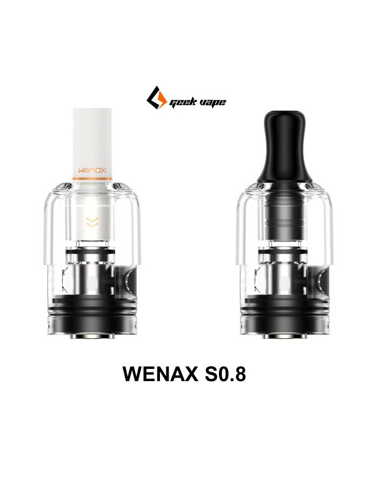 Geekvape WENAX S0.8 pod di ricambio 2ml (2 pz, con coil 0,8ohm) MTL